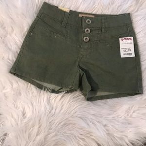 Olive green shorts